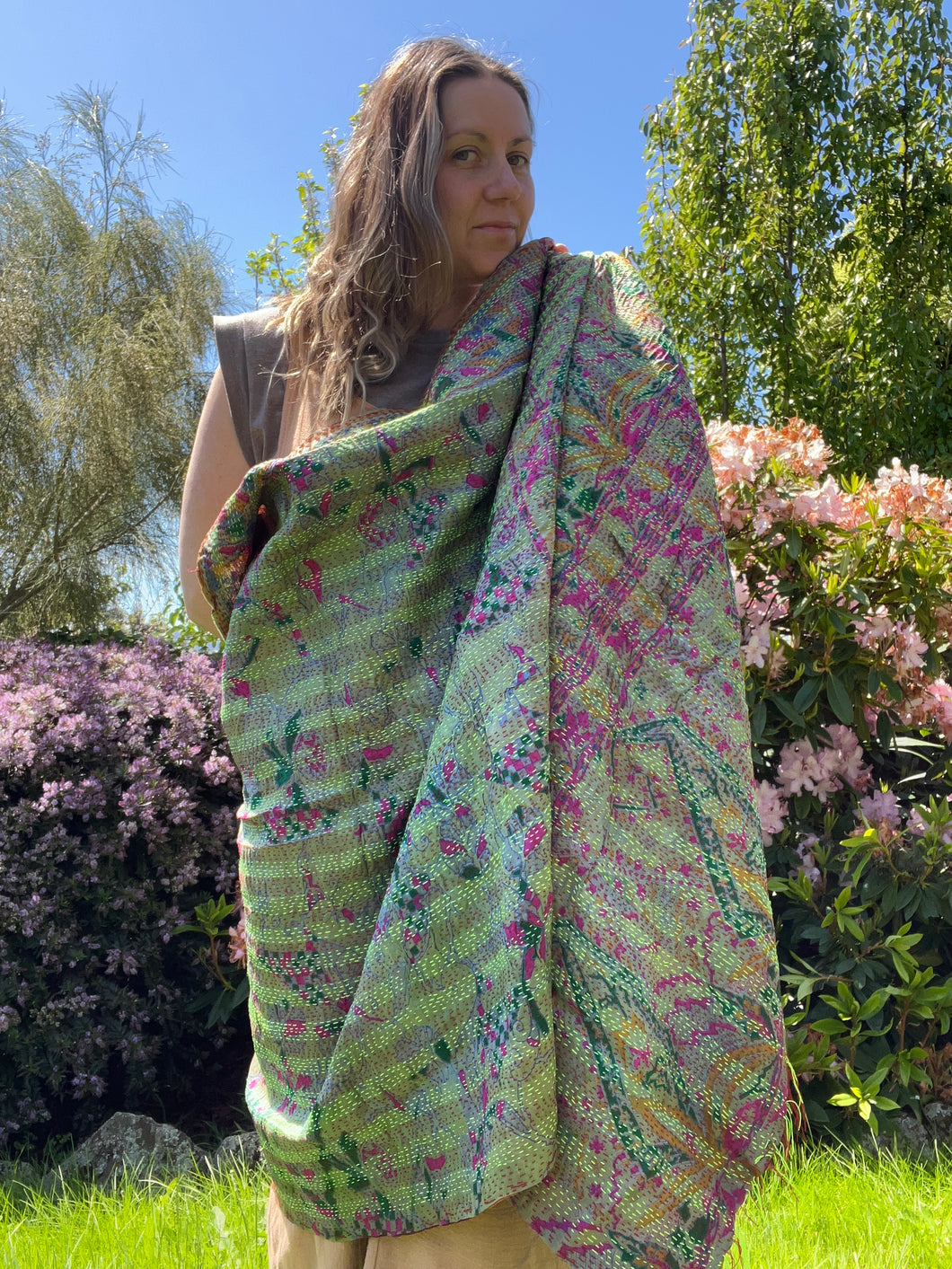 Patchwork Dupatta~ Aquarius