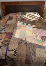 Load image into Gallery viewer, Creamy Dream Kantha Quilt