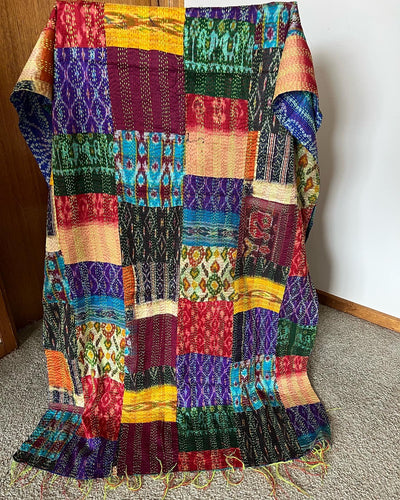 Patchwork Silk Dupatta~ Aqua