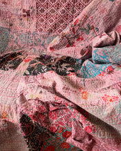 Load image into Gallery viewer, Kantha Quilt~ Lavender